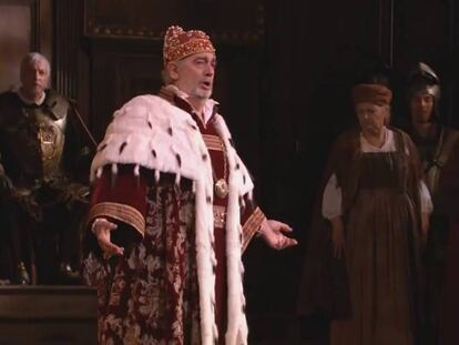 Plácido Domingo interpreta 'Simón Boccanegra', de Giuseppe Verdi.