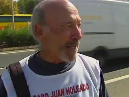 Francisco Holgado, durante su viaje a Madrid el pasado octubre.