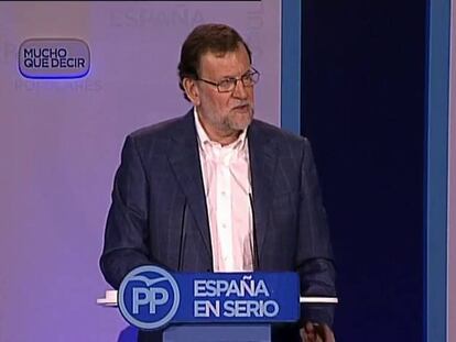 Rajoy escoge su lema de campaña: “Ciudadanos se entregó al PSOE”