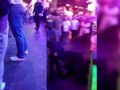Tres policías, heridos al intentar detener a un portero de discoteca en Benidorm