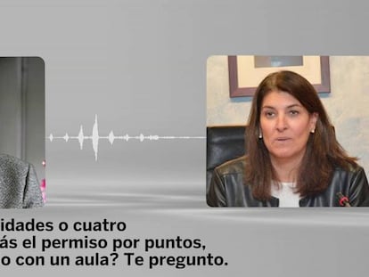 Un extracto de la conversación entre Carrera y Báez.