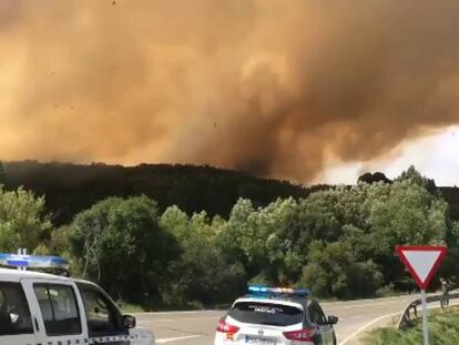 Un incendio acecha el Parque Regional de Gredos