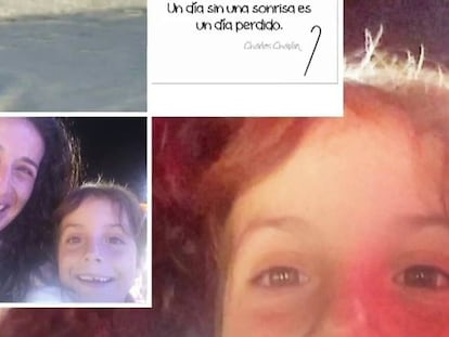 Detalle de una fotografía facilitada por los padres del niño Gabriel Cruz antes de su testificación ante el juez.