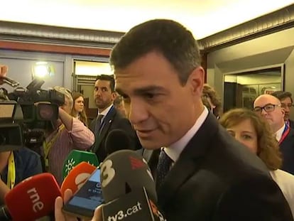 Pedro Sánchez responde a Torra: “Presos políticos no hay en España”