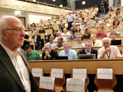 Peter Higgs: "Nunca pensé que esto ocurriría en mi vida"