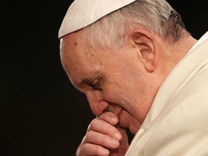 El Papa durante la procesión del pasado Viernes Santo.