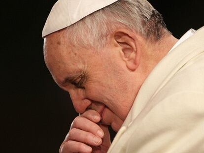 El Papa durante la procesión del pasado Viernes Santo.