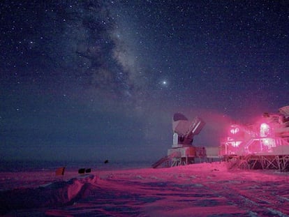 Telescopio en el Polo Sur que ha detectado las ondas.