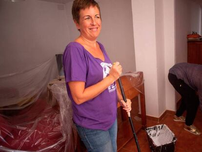 La asociación Todos con casa rehabilita viviendas vacías a cambio de arrendamientos módicos. En la foto, Victoria Sánchez, presidenta de Todos Con Casa.