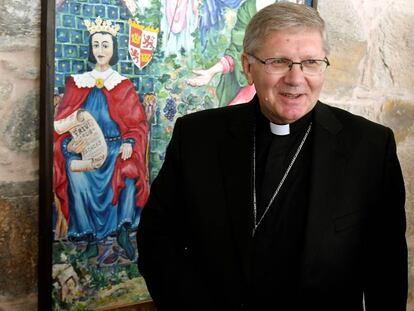 Foto: Juan Antonio Menéndez, obispo de Astorga, en septiembre.