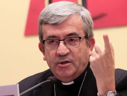 Luis Argüello, durante la rueda de prensa. En vídeo, las polémicas declaraciones.
