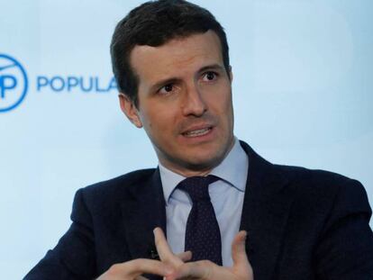 El presidente del PP, Pablo Casado. En vídeo, declaraciones sobre la ley del aborto.