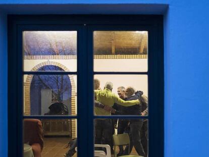 Integrantes del grupo de hombres por la igualdad Viento Fresco de Aracena (Huelva), en su reunión del pasado 15 de febrero.