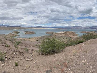 El lago Mead, el embalse más grande de Estados Unidos, que forma el río Colorado cerca de Las Vegas.