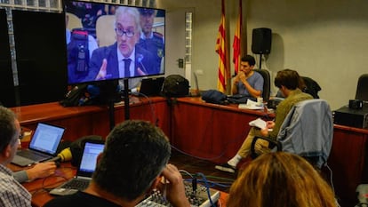 Fernando Blanco, durante su declaración en el juicio. En vídeo, libertad provisional para el padre de Nadia.