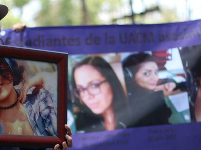Un grupo de personas protesta contra los feminicidios en Ciudad de México. En vídeo, declaraciones de las madres de varias víctimas durante una protesta el pasado 8 de septiembre.