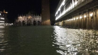 Piazza San Marco, en Venecia, tras las inundaciones. En vídeo, los estragos de la subida del agua.