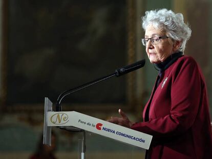 La directora de EL PAÍS, Soledad Gallego-Díaz, interviene hoy en el Foro de la Nueva Comunicación. En vídeo, declaraciones de Gallego-Díaz.