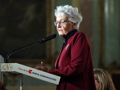 La directora de EL PAÍS, Soledad Gallego-Díaz, interviene hoy en el Foro de la Nueva Comunicación. En vídeo, declaraciones de Gallego-Díaz.