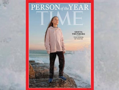 La portada de la revista 'Time' en la que se nombra a Greta Thunberg 'persona del año'. En vídeo, el discurso de la activista este miércoles en la COP.
