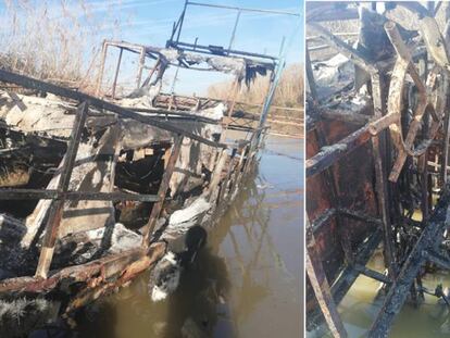 Así ha amanecido el barco que trabaja con la Junta y la Universidad de Córdoba para proteger la angula del Guadalquivir.