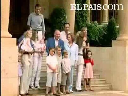 La Familia Real al completo posa para los medios en Marivent.