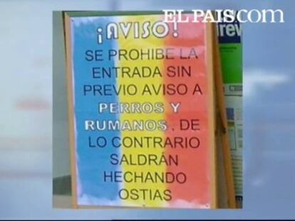 Los propietarios de la tienda de informática prohibían la entrada a "perros y rumanos".
