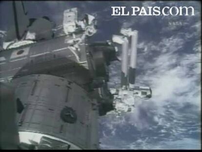 Tercera y última caminata de la tripulación del Discovery