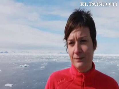 Entrevista a la bióloga Elena Lara, a bordo del buque científico 'Jan Mayen', que recorre el Polo Norte, e integrante del programa internacional de cambios bruscos en el Ártico