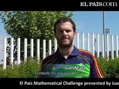 Juan Mata, footballer for Spain and Chelsea, introduces the 27º mathematical challenge of EL PAÍS to celebrate the centenary of the <a href="http://www.rsme.es/centenario/" target="blank">Real Sociedad Matemática Española</a>. Please send your solution to <a href="mailto:problemamatematicas@gmail.com">problemamatematicas@gmail.com</a> for the chance to win a selection of maths books.  Two high school students, who are goalkeepers, decide to organize a football match. Each of them must choose 10 players out of 20 fellow students. To do so, the 20 candidates line up and each goalkeeper makes his selection, alternately, but they can only choose from the two players who are at either end of the line. The players have played in a previous tournament, and the goalkeepers know how many goals each of the players scored. The aim of the goalkeepers is choose a team that scored more goals in the previous tournament than the one their rival chooses. The challenge is to find the strategy that the first goalkeeper can use in order to choose a team that will always have scored at least as many goals as their rivals, no matter where the players are in the line, nor how many goals they scored.  The second part of the challenge is as follows. Is there a similar strategy that either the first or second goalkeeper can use if they have to choose from a group of 21 players? (It is understood that one player will end up not being picked and will not get to play.) <a href="http://www.elpais.com/videos/sociedad/elegir/equipo/goleador/elpepusoc/20110915elpepusoc_1/Ves/">SPANISH VERSION</a> | <a href="http://www.elpais.com/articulo/sociedad/desafios/matematicos/elpepusoc/20110712elpepusoc_8/Tes">MORE CHALLENGES</a> 