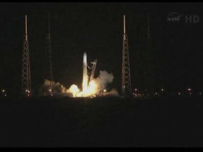 La cápsula Dragón parte hacia la Estación Espacial Internacional