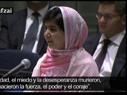 Malala, en la ONU: “Un libro y una pluma pueden cambiar el mundo”