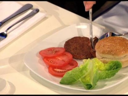 Una hamburguesa cultivada en el laboratorio