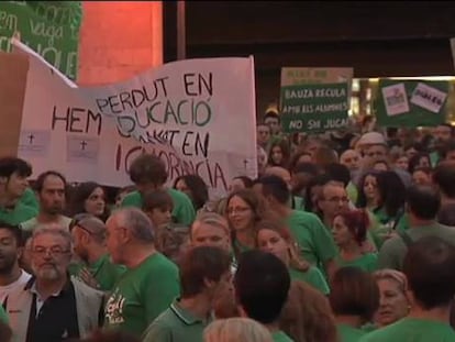 Marchas masivas en Baleares contra la política educativa del PP