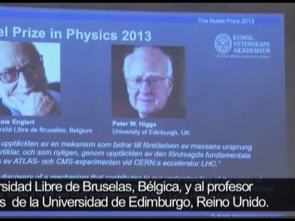 Englert y Higgs, Nobel de Física por la teoría del bosón de Higgs