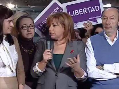 Elena Valenciano y Rubalcaba, en su declaración.