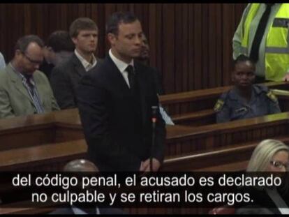 Oscar Pistorius é declarado culpado por homicídio (legendas em espanhol).