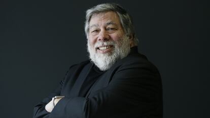 Steve Wozniak, cofundador de Apple, em Madri.