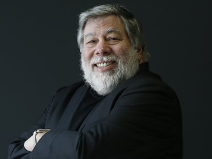 Steve Wozniak, cofundador de Apple, em Madri.