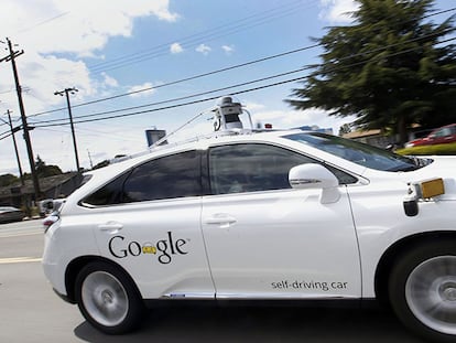 Um dos carros não tripulados do Google. Tony Avelar AP