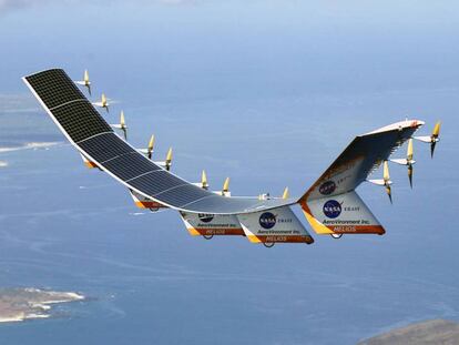 El prototipo 'Helios', que fue tras el Pathfinder uno de los primeros aviones solares.