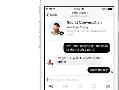 Secret Conversations refuerza la seguridad de las conversaciones de Messenger.