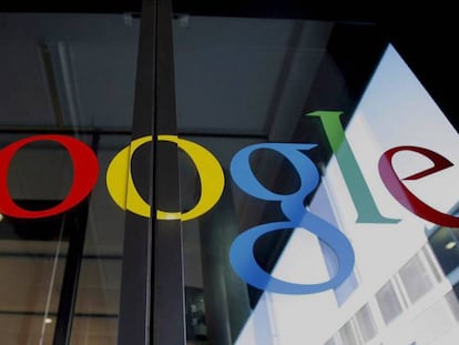 Logotipo de Google en una de sus oficinas.