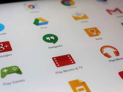 Algunas de las apps de Google en Google Play.