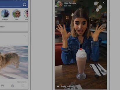 Facebook Stories, una 'app' de vídeos efímeros creada para competir con Snapchat, no ha dado el resultado que se esperaba.