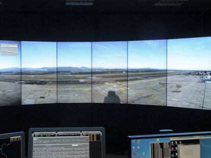 Torre remota utilizada en las pruebas realizadas en el aeropuerto Girona-Costa Brava hace dos años.