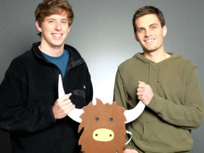 El 99% de los usuarios de Yik Yak, fundada por Brooks Buffington (izquierda) y Tylor Droll, eran ‘millennials’. La aplicación cerró el pasado mayo.