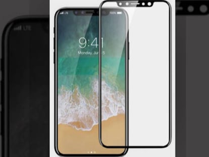 La filtración del protector de pantalla del nuevo iPhone 8 confirma la ausencia de botones analógicos en la superficie de la pantalla.