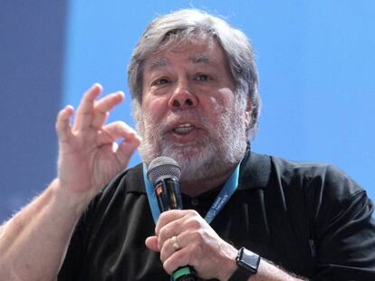 Steve Wozniak, cofundador de Apple, en Campus Party México.