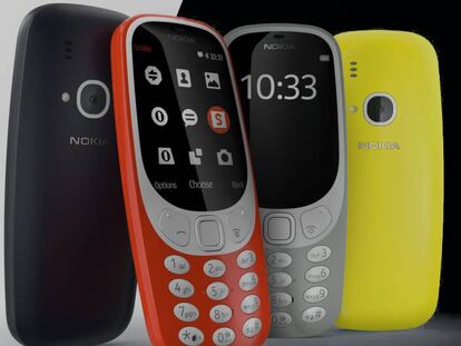 Distintos modelos de carcasa para el Nokia 3310.